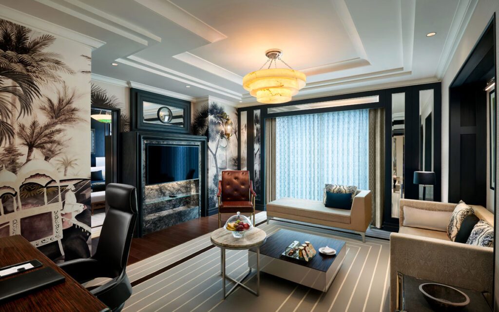 ITC Narmada Ahmedabad deluxe suite living room — HFS hotel furniture