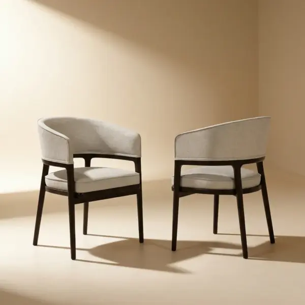 Gray Dining Chair - custom hotel dining chair by HFS