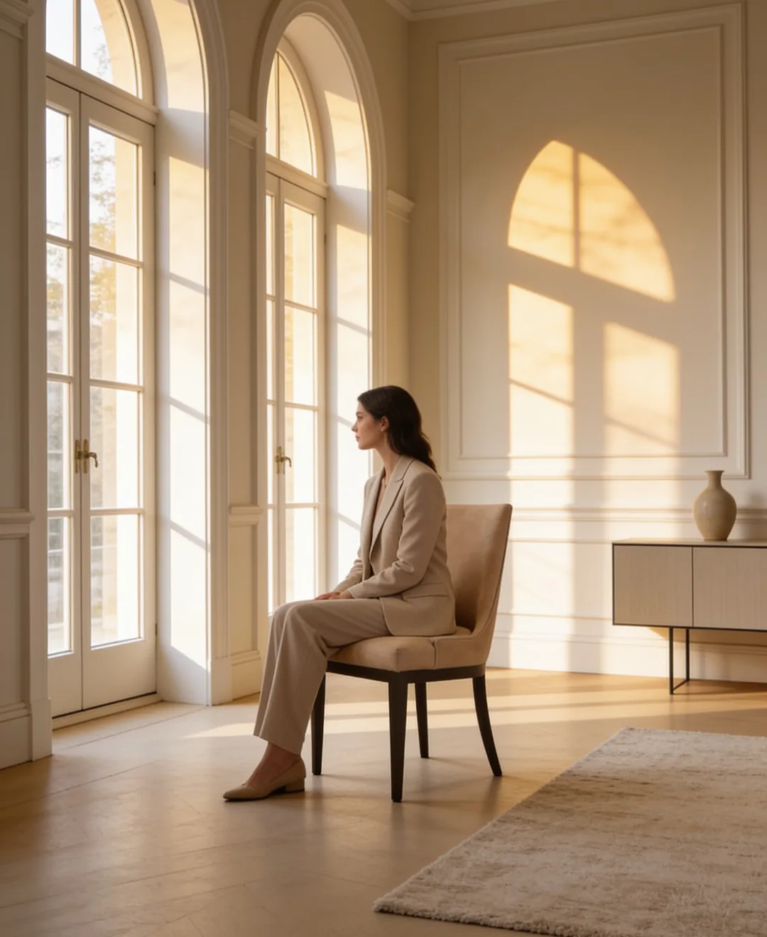 Sohonos Dining Chair Sohonos Dining Chair shown in a hotel interior with a seated guest