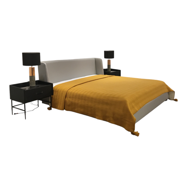 Gray Bed — custom hotel beds by HFS