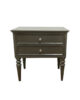 Gray Poster Bed Side Table — custom hotel bed side table by HFS