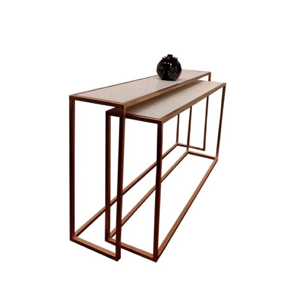 Nesting Console — custom hotel side table by HFS