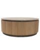 Fluted marble Coffee Table — custom hotel coffee table, view 3