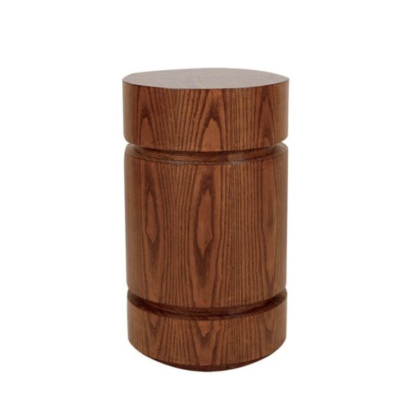 Hash Peg Table Veneer — custom hotel side table by HFS