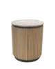 Fluted Marble Side Table — custom hotel side table, view 4