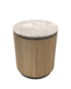 Fluted Marble Side Table — custom hotel side table, view 3