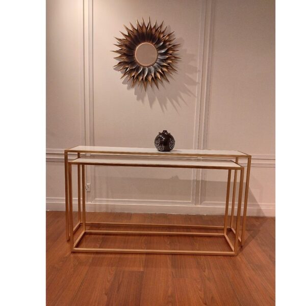 Nesting Console — custom hotel side table, view 2