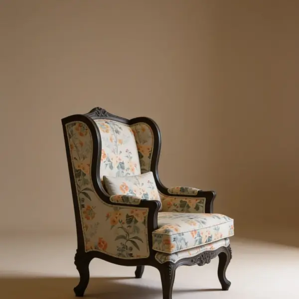 Anne Wing Chair - custom hotel lounge chair by HFS