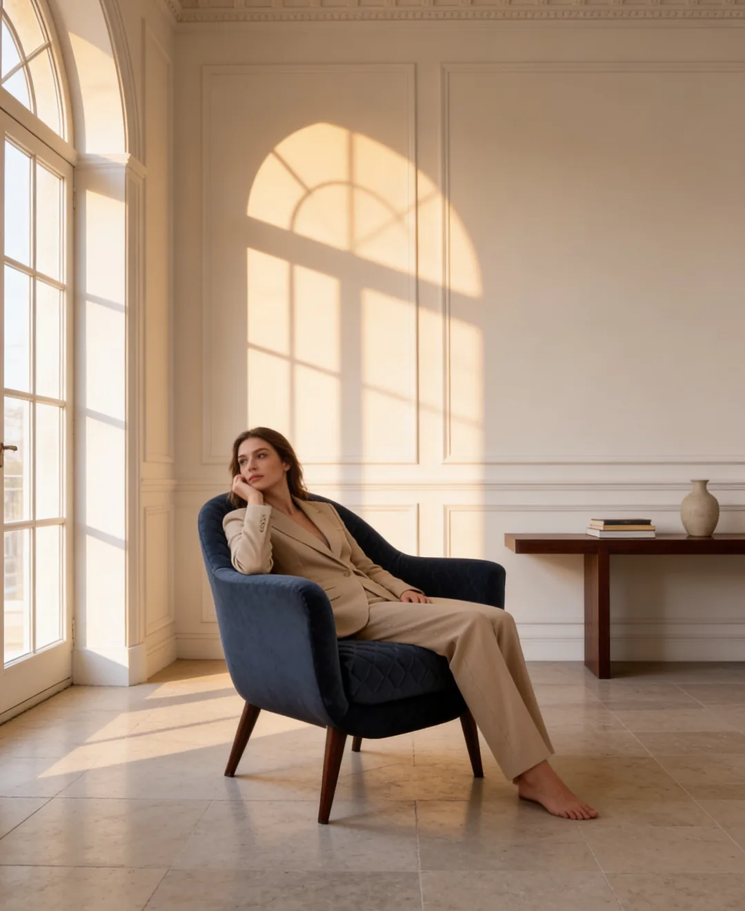 Bract Lounge Chair Bract Lounge Chair shown in a hotel interior with a seated guest