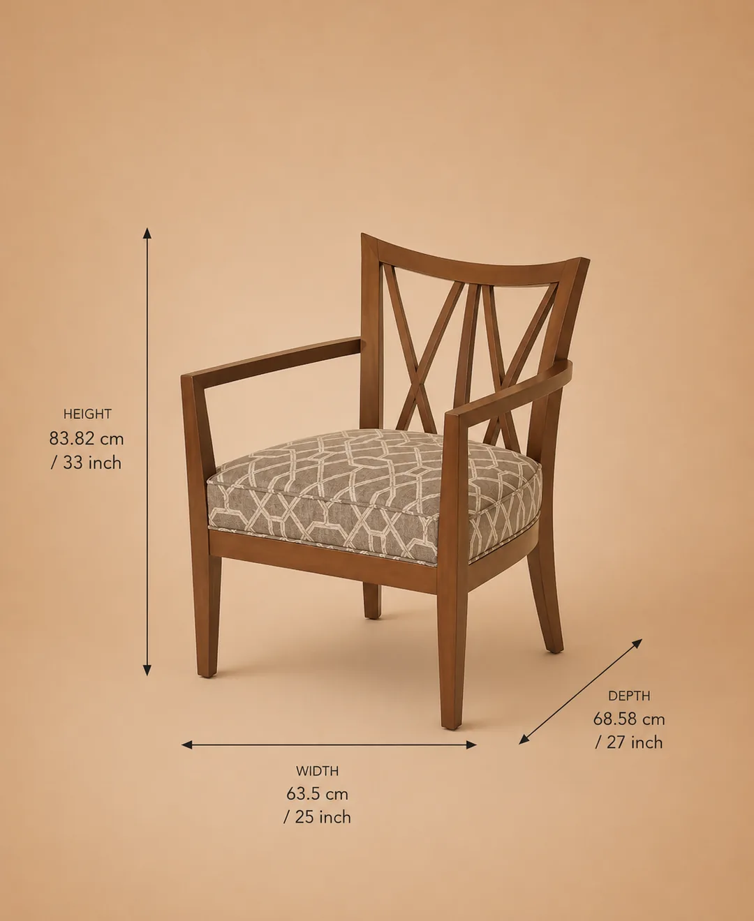 Cross Back Lounge Chair Cross Back Lounge Chair - view 5
