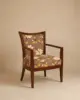 Cross Back Upholstered Lounge Chair - custom hotel lounge chair by HFS