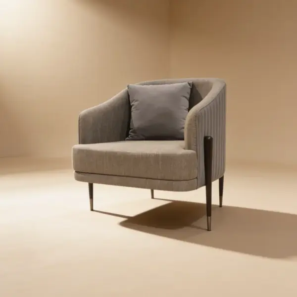 Pleated Tub Lounge Chair - custom hotel lounge chair by HFS