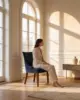 SD Dining Chair shown in a hotel interior with a seated guest